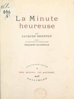 cover image of La minute heureuse